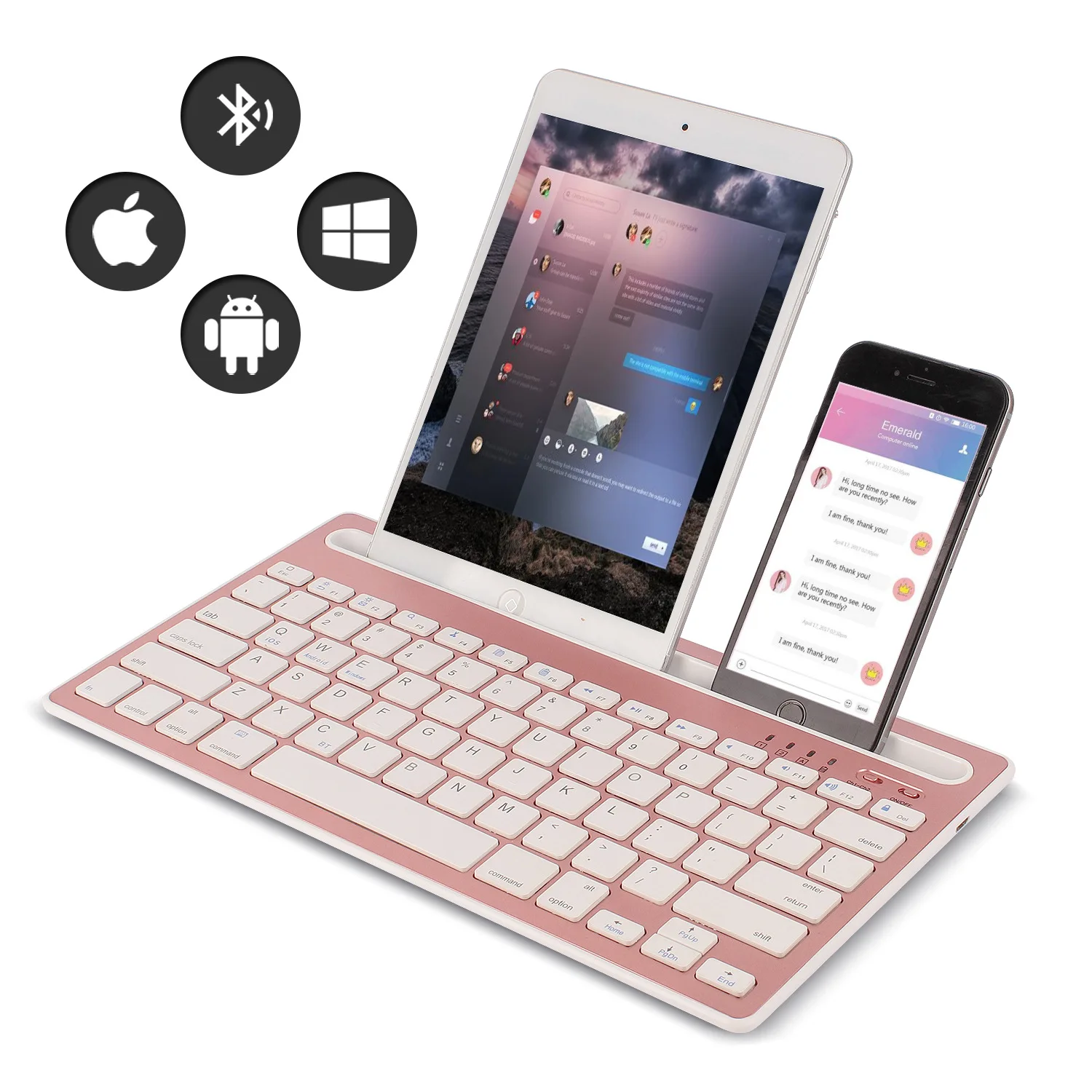Boox Tablet Accessories - 안드로이드/iOS/윈도우 시스템과 호환되는 블루투스 키보드 아이패드/스마트폰/태블릿/노트북에