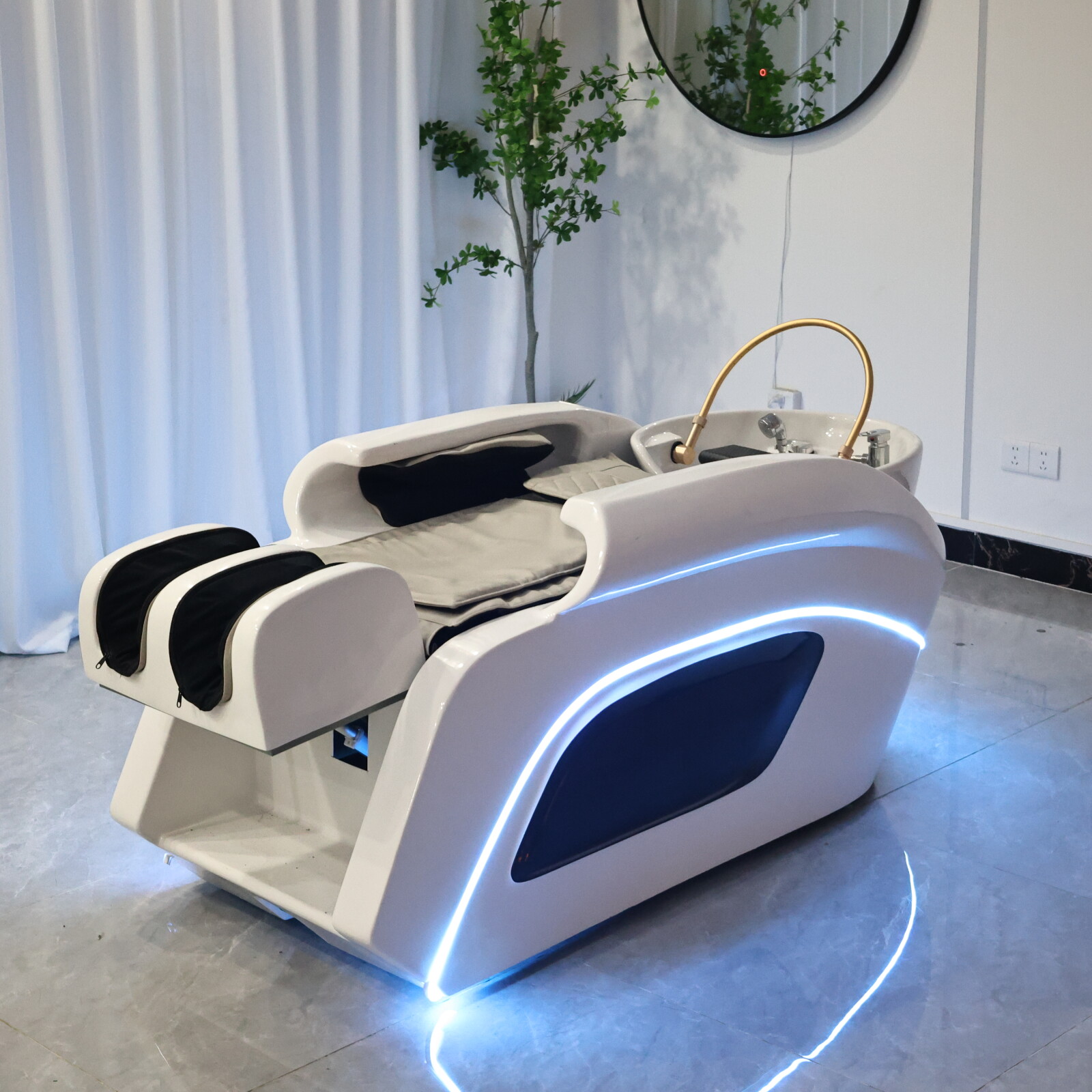 브랜드 헤어 살롱 샵 자동 마사지 샴푸 침대 헤어 워시 - Massage Table Accessories Uk 리뷰 및 가격