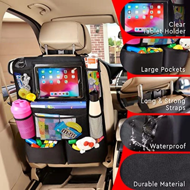 다용도 옥스포드 원단 차량용 시트백 정리함, 태블릿 홀 - Tablet Car Accessories 리뷰 및 가격