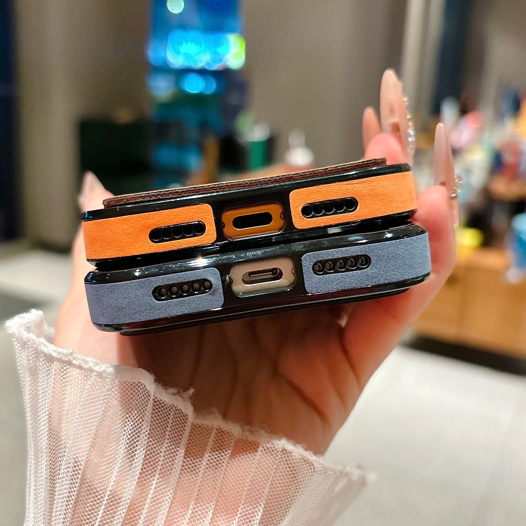 지갑 카드 홀더 스웨이드 가죽 폰 케이스 아이폰 17  - Iphone Tablet Accessories 리뷰 및 가격