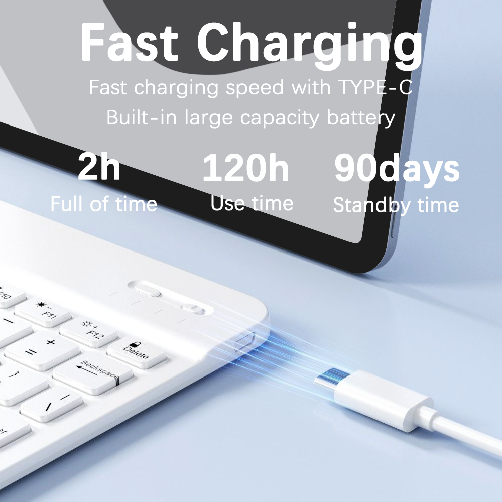 안드로이드 iOS 태블릿 용 무선 블루투스 호환 키보드 - Boox Tablet Accessories 리뷰 및 가격