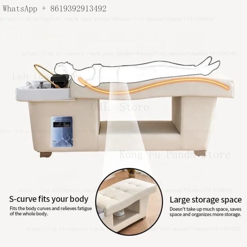 쿵푸 판드 샴푸 베드 헤어 살롱 베드 헤드 스파 훈증기 - Massage Table Accessories Uk 리뷰 및 가격