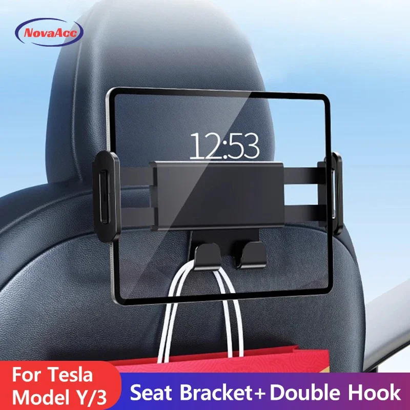 테슬라 모델 3 Y용 차량 헤드레스트 마운트 홀더, 4 - Tablet Car Accessories 리뷰 및 가격