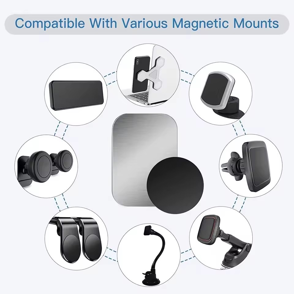 자동차 휴대폰 거치대용 얇은 자석 금속판, 범용 철판  - Tablet Car Accessories 리뷰 및 가격