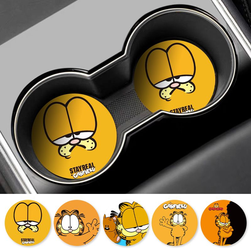 만화 가필드 자동차 컵 코스터 범용 미끄럼 방지 자동차 - Tablet Car Accessories 리뷰 및 가격