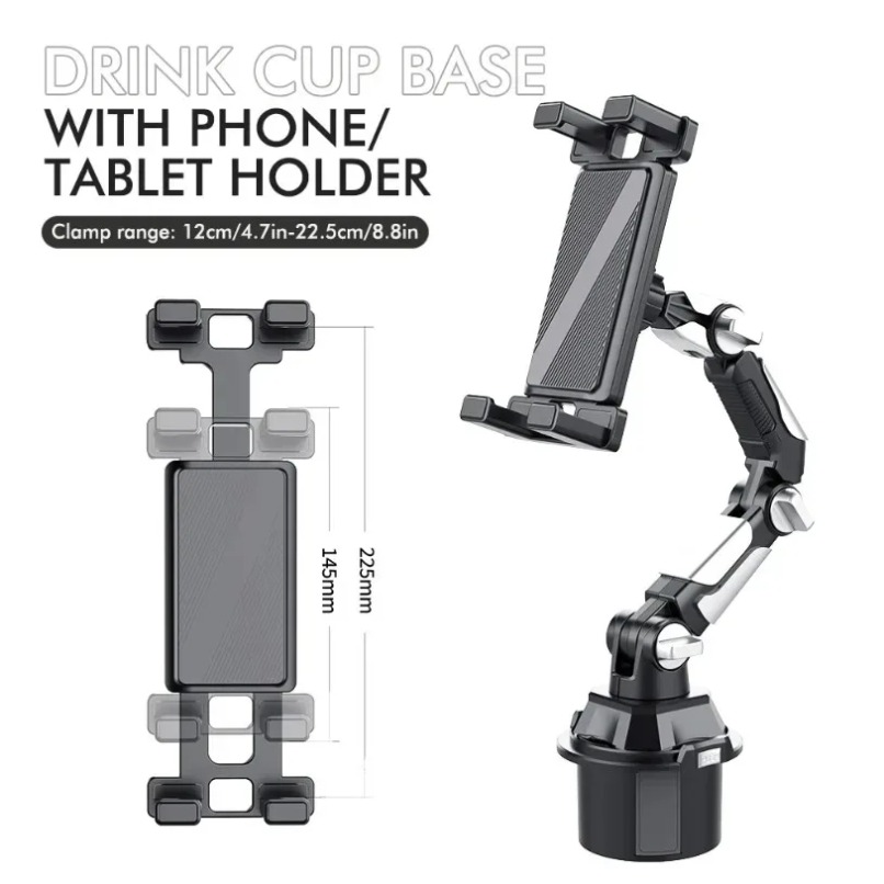 자동차 컵 홀더 전화 태블릿 마운트 360 회전 유연한 - Iphone Tablet Accessories 리뷰 및 가격